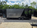 8.5' X 22' Concession Trailer Charcoal Grey and Black Two Tone Food Event Catering Right side picture 