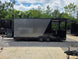 8.5' X 22' Concession Trailer Charcoal Grey and Black Two Tone Food Event Catering Right side picture 