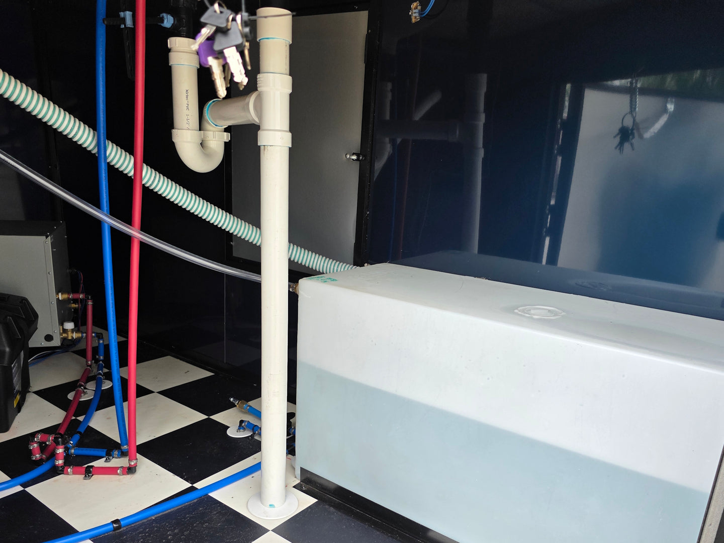 8.5' X 22' Concession Trailer Charcoal Grey and Black Two Tone Food Event Catering Plumbing picture 