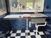 8.5' X 22' Concession Trailer Charcoal Grey and Black Two Tone Food Event Catering Porch sink picture 