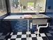 8.5' X 22' Concession Trailer Charcoal Grey and Black Two Tone Food Event Catering Porch sink picture 