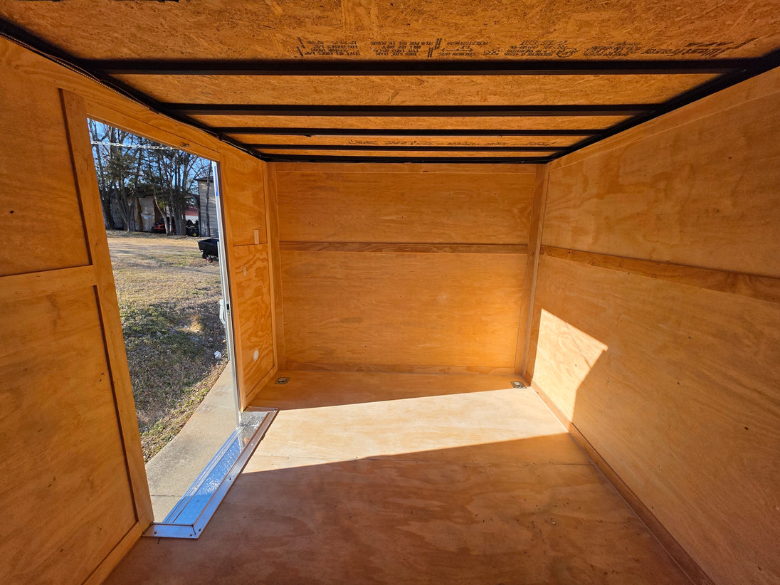 8.5 X 22 Hybrid Enclosed Trailer With 30amp Electric Package (2) 5,200lb Axles front inside view picture 