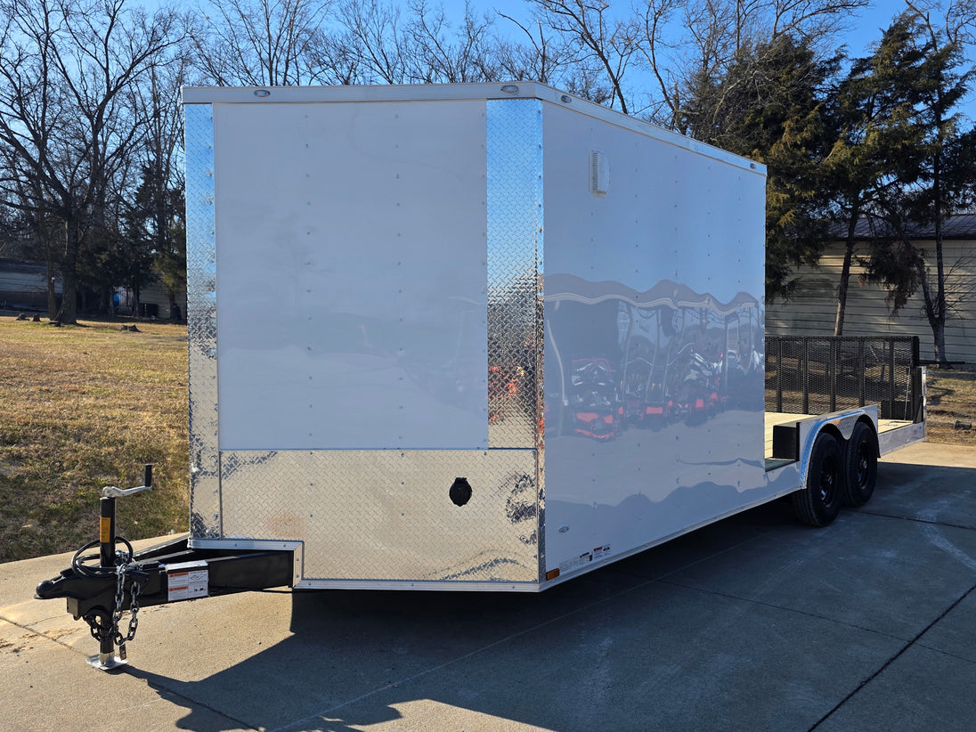 8.5_X_22_Hybrid_Enclosed_Trailer_With_30amp_Electric_Package_2_5_200lb_Axles_front_left_angled_picture_3