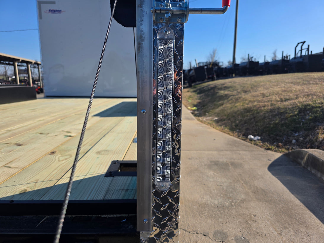 8.5 X 22 Hybrid Enclosed Trailer With 30amp Electric Package (2) 5,200lb Axles led brake light view picture 