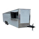 8.5' X 22' White Custom Concession Trailer Food Event Catering White Background Image