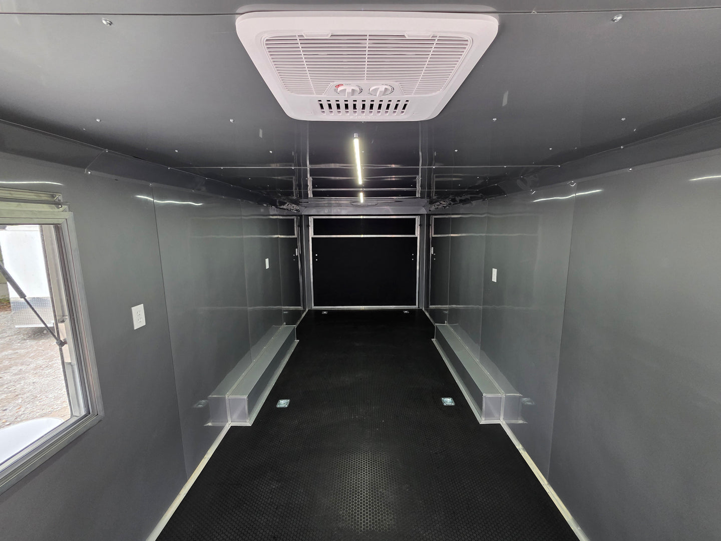 8.5' X 22' White Custom Concession Trailer Food Event Catering Interior Picture 3