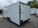 8.5' X 22' White Custom Concession Trailer Food Event Catering Drivers Side Rear Corner 