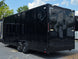 8.5' X 24' Black Custom Enclosed Trailer For Marketing and Showcase Events Back left angle picture 