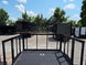 8.5' X 24' Black Custom Enclosed Trailer For Marketing and Showcase Events Back porch front side picture 