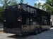 8.5' X 24' Black Custom Enclosed Trailer For Marketing and Showcase Events Back right angle picture 