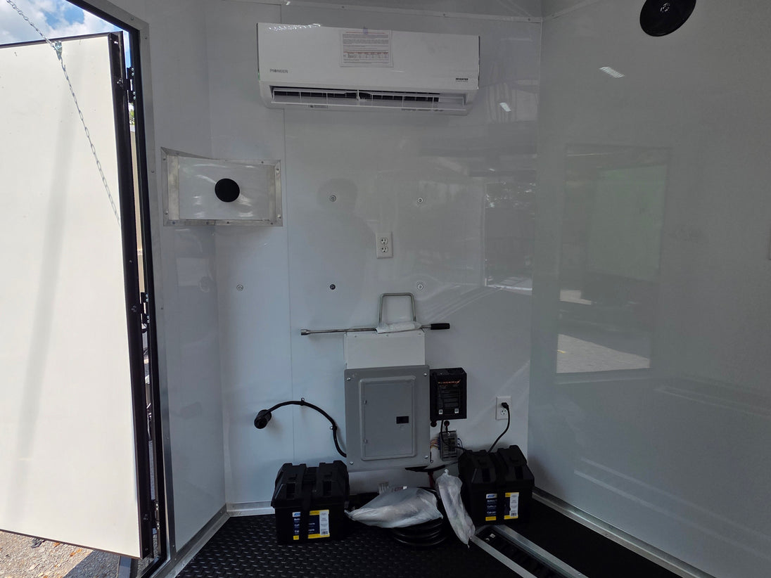 8.5' X 24' Black Custom Enclosed Trailer For Marketing and Showcase Events Electrical system picture 