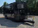 8.5' X 24' Black Custom Enclosed Trailer For Marketing and Showcase Events Front left angle picture 
