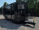8.5' X 24' Black Custom Enclosed Trailer For Marketing and Showcase Events Front left angle picture 