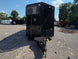 8.5' X 24' Black Custom Enclosed Trailer For Marketing and Showcase Events Front side picture 