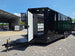 8.5' X 24' Black Custom Enclosed Trailer For Marketing and Showcase Events Open back right angle picture 