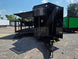 8.5' X 24' Black Custom Enclosed Trailer For Marketing and Showcase Events Open front side picture 