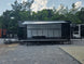 8.5' X 24' Black Custom Enclosed Trailer For Marketing and Showcase Events Open left side picture 