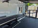 8.5' X 24' Black Custom Enclosed Trailer For Marketing and Showcase Events Side porch back right angle picture 