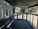 8.5' X 24' Black Custom Enclosed Trailer For Marketing and Showcase Events Side porch back side picture 