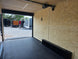 8.5' X 24' Concession Trailer Cobalt Blue With Black Out Trim Stage and Event Marketing Interior front left angle picture 