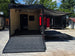8.5' X 24' Concession Trailer Cobalt Blue With Black Out Trim Stage and Event Marketing Open back side picture 