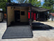 8.5' X 24' Concession Trailer Cobalt Blue With Black Out Trim Stage and Event Marketing Open back side picture 