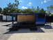 8.5' X 24' Concession Trailer Cobalt Blue With Black Out Trim Stage and Event Marketing Open left side picture