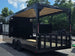 8.5' X 24' Custom Black Hybrid Enclosed Trailer (2) 5,200 lb Axles Back left angle picture 