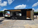 8.5' X 24' Custom Black Hybrid Enclosed Trailer (2) 5,200 lb Axles Open left angle picture 