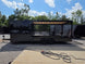 8.5' X 24' Custom Black Hybrid Enclosed Trailer (2) 5,200 lb Axles Open right side picture 