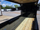 8.5' X 24' Custom Black Hybrid Enclosed Trailer (2) 5,200 lb Axles Porch back right angle picture 