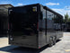 8.5' X 24' Custom Stage and Marketing Showcase Enclosed Trailer Back right angle picture 