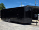 8.5' X 24' Custom Stage and Marketing Showcase Enclosed Trailer Front left angle picture 