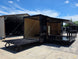 8.5' X 24' Custom Stage and Marketing Showcase Enclosed Trailer Open back right angle picture 