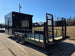 8.5' X 24' Hybrid Trailer Black With Black Out Package 7K Axles back left angled view picture 