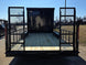 8.5' X 24' Hybrid Trailer Black With Black Out Package 7K Axles back view picture 