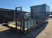 8.5' X 24' Hybrid Trailer Black With Black Out Package 7K Axles back right angled view picture 