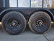 8.5' X 24' Hybrid Trailer Black With Black Out Package 7K Axles two axle view picture 