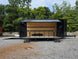 8.5' X 26' Black Custom Marketing and Event Trailer With 16' Stage Open left side picture 