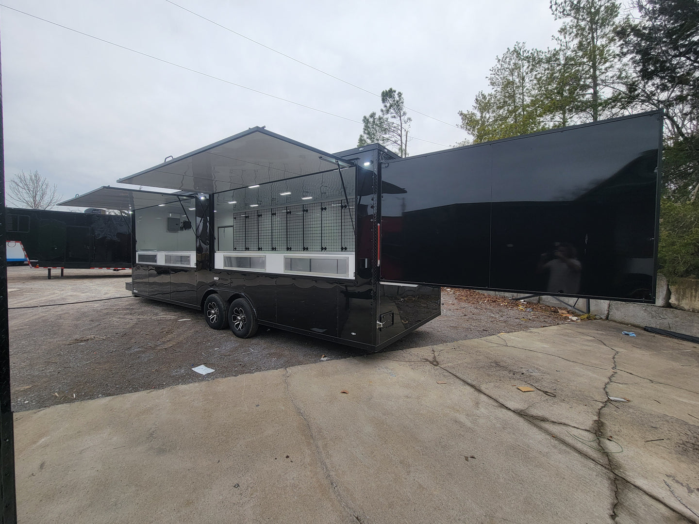8.5_X_26_Custom_Enclosed_Merchandise_and_Marketing_Trailer_with_Black_Out_Trim.
