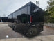 8.5' X 26' Custom Enclosed Merchandise and Marketing Trailer with Black Out Trim, Lateral View. 