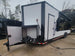 8.5' X 30' Custom White With Blackout Trim Hybrid Enclosed Trailer-29