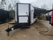 8.5' X 30' Custom White With Blackout Trim Hybrid Enclosed Trailer SLE-1