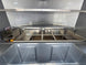 8.5'x16' Charcoal W/ Black Out Trim V-Nose Dual Awning Concession Trailer Cabinet picture 