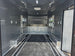 8.5'x16' Charcoal W/ Black Out Trim V-Nose Dual Awning Concession Trailer Interior back side picture 