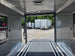 8.5'x16' Charcoal W/ Black Out Trim V-Nose Dual Awning Concession Trailer Interior front side picture 
