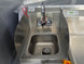 8.5'x16' Charcoal W/ Black Out Trim V-Nose Dual Awning Concession Trailer Sink picture 