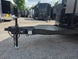8.5'x16' Charcoal W/ Black Out Trim V-Nose Dual Awning Concession Trailer Tongue picture 