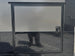 8.5'x16' Charcoal W/ Black Out Trim V-Nose Dual Awning Concession Trailer V nose door picture 