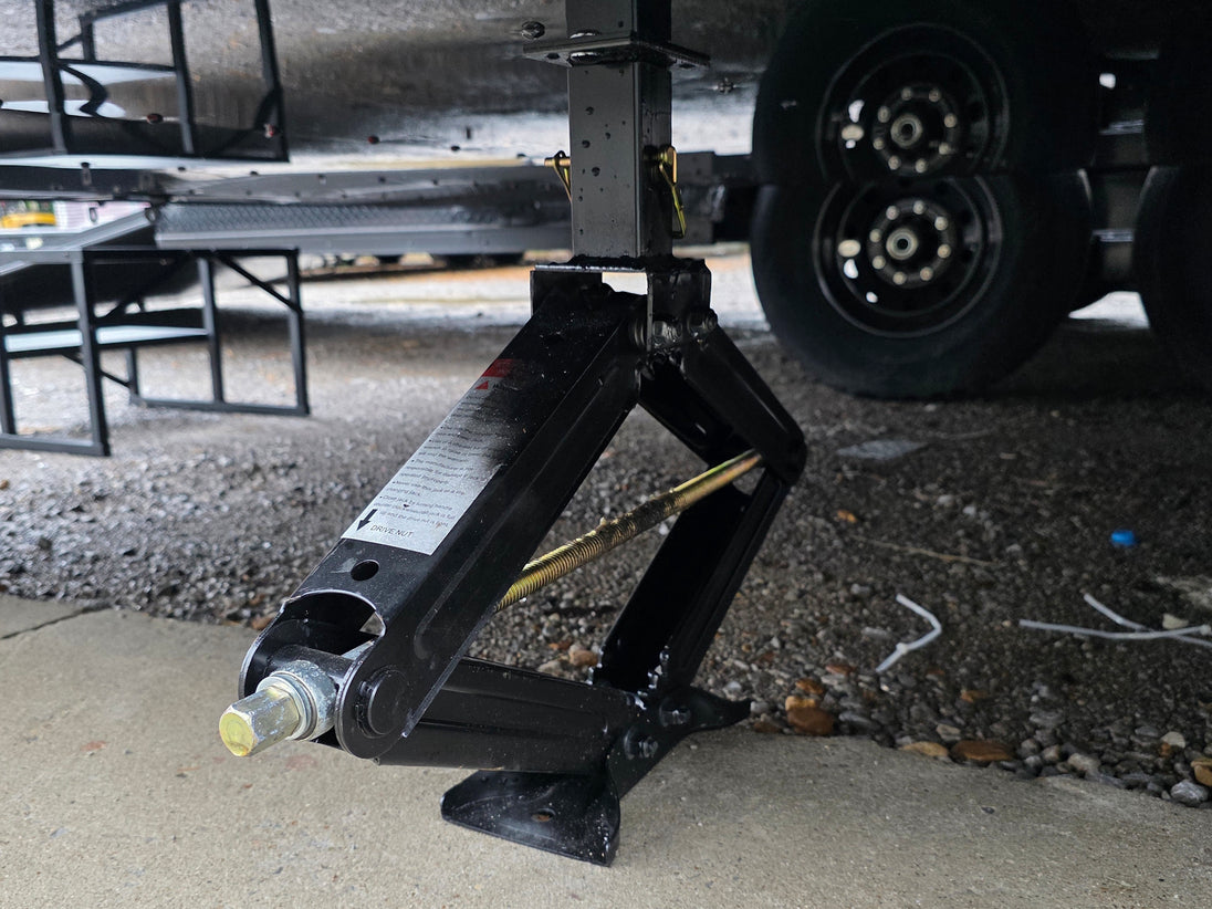 8.5'x24' Black Custom Event Stage Trailer w/ 16' Fold-Down Stage Stabilizing jack picture 